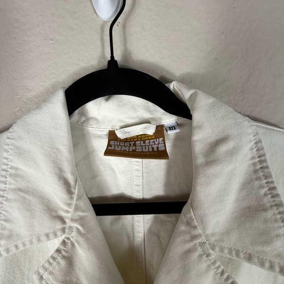 Big Bud Press Short Sleeve Jumpsuit in Vintage White Tee - Picture 7 of 13